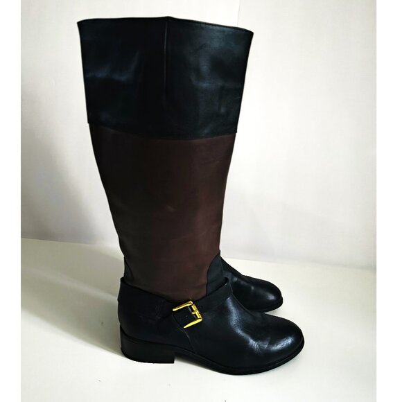 Ralph Lauren Shoes - Ralph Lauren Women's Boots Two-Tone Black and Brown